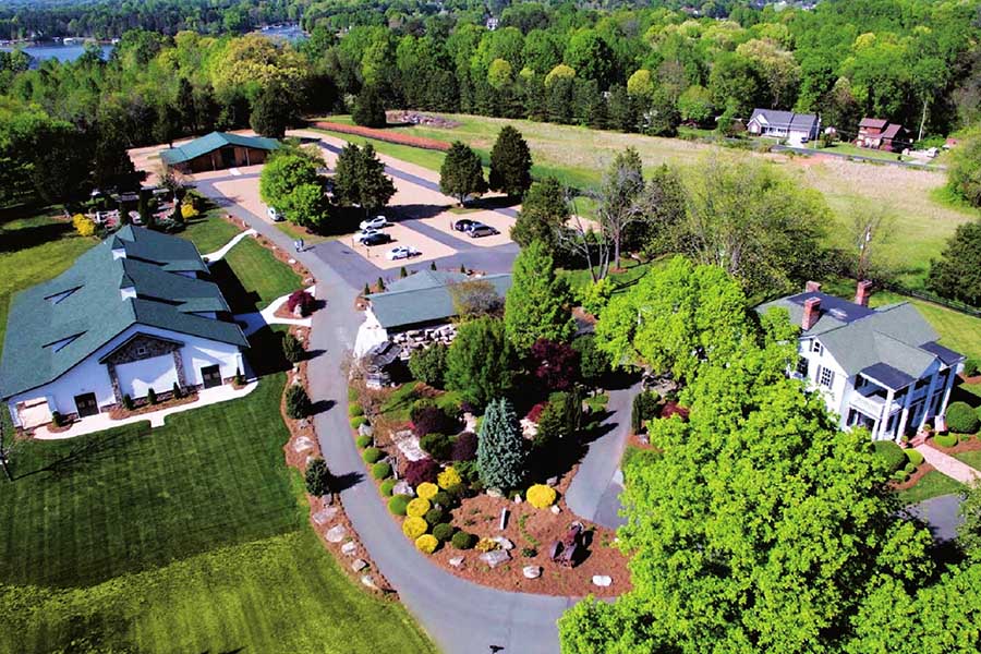 aerial view of the Venues at Langtree Mooresville NC