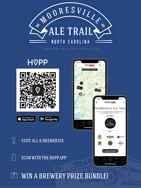 HOPP on the Mooresville Ale Trail and win prizes with the HOPPapp